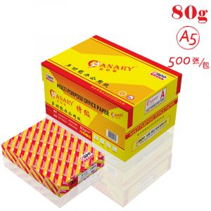 金丝雀（ANARY）复印纸A580g500p金黄包装10包/箱
