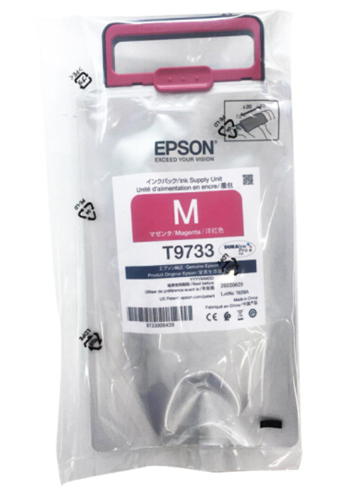 爱普生（EPSON）T9733M原装洋红色墨水袋适用(PX-