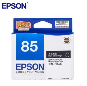 爱普生（EPSON）T0851黑色墨盒适用PHOTO1390