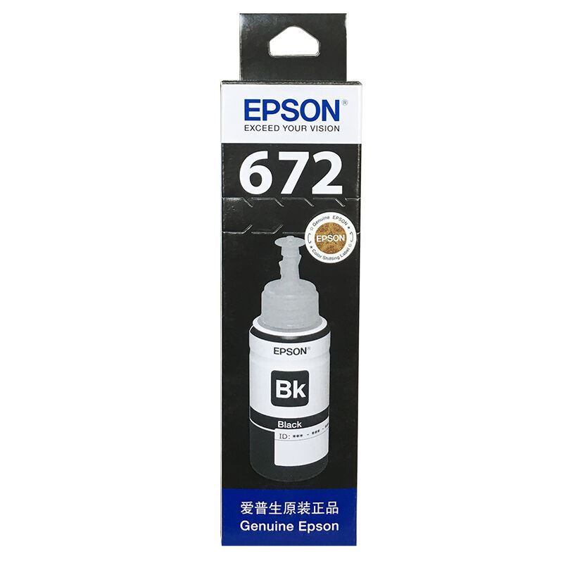 爱普生（EPSON）T6721黑色墨水适用L303/L301