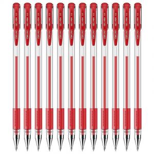 得力6600ES0.5mm中性笔12支/盒（单位：支）红