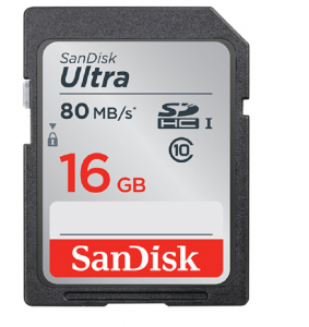 闪迪（SanDisk）16GB读速80MB/s至尊高速SDHCUHS-I存储卡Class10SD卡