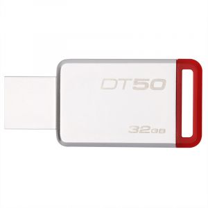 金士顿（Kingston）USB3.132GB金属U盘DT50高速车载U盘红色