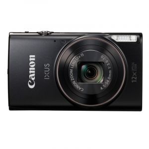 佳能（Canon）IXUS285HS数码相机（2020万像素12倍光学变焦25mm超广角支持Wi-Fi和NFC）黑色