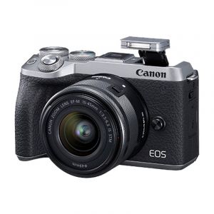 佳能（Canon）EOS M6 Mark II 18-150/3.5-6.3 IS STM 银色 微型可换镜数码相机