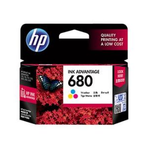 惠普HP680彩色墨盒F6V26AA适用于：HPDeskJet1115/1