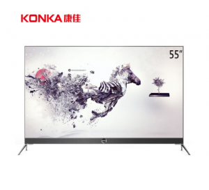康佳（KONKA）LED55M2 55英寸 4K超薄窄边框智能全民K歌平板液晶电视机