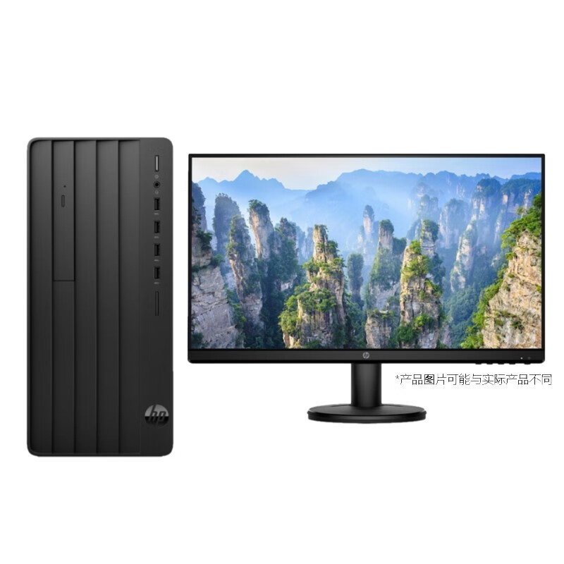 HP Pro 200G9MT-6Y2H4PA i5-12500(3.3G/12M/6核)/8G/256G SSD[NO]CD/Win11H/180W/3-3-3/网络同传配23.8寸显示器